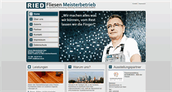 Desktop Screenshot of fliesen-ried.de